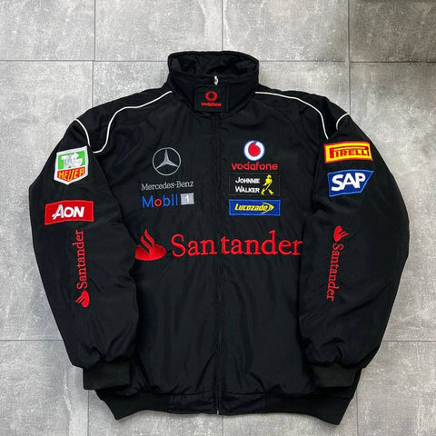 Black Mercedes Vintage Racing Jacket