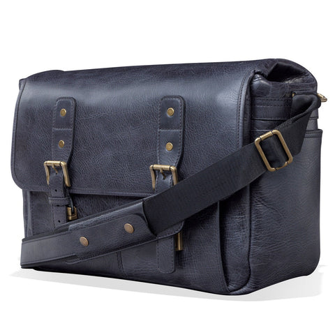 Dazzlo Leather Vintage 16” Laptop Camera Bag - Black/Brown/Camel/Olive - 16"