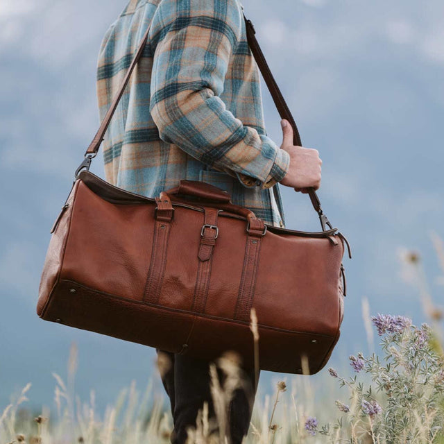 Dazzlo Leather Duffel Bag