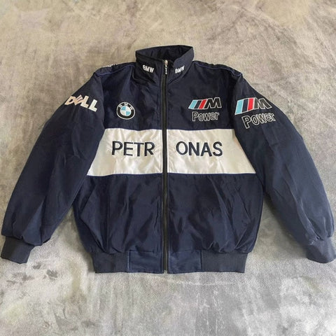 Blue/White BMW Vintage Racing Jacket