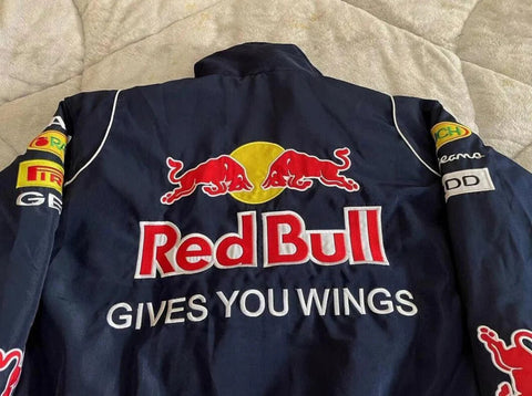 Blue Red Bull Vintage Racing Jacket