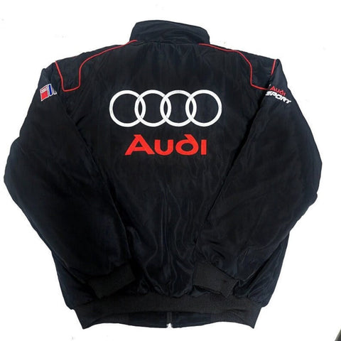 Black Audi Vintage Racing Jacket